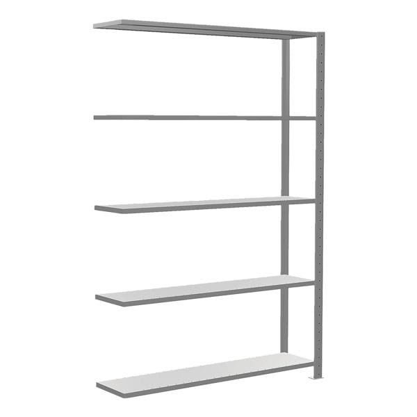 SCHULTE Lagertechnik Erweiterung Fachbodenregal 130x200 cm »MULTIplus150« 30 cm Tiefe 5 Böden verzink grau, 130.6x200x33.6 cm