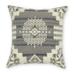 16" Ultra Soft Light Gray Southwest Handmade Pillow Cover