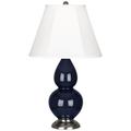 Robert Abbey Ceramic Midnight Small Double Gourd Accent Lamp