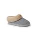 Women's Chloe Slippers by Dearfoams in Light Heather Grey (Size L M)