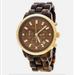 Michael Kors Accessories | Michael Kors Brown & Gold Watch With Tortoise Band | Color: Brown/Gold | Size: Os