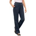 Plus Size Women's Perfect Cotton Back Elastic Jean by Woman Within in Navy (Size 12 T)