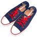 Converse Shoes | Converse Chuck Taylor Red White & Blue Canvas Low Top Slip On Sneakers Size 5.5 | Color: Blue/Red | Size: 5.5
