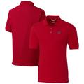 Men's Cutter & Buck Red New York Giants Americana Advantage Tri-Blend Pique Polo