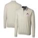 Men's Cutter & Buck Bobby Bowden Oatmeal Florida State Seminoles Big Tall Lakemont Quarter-Zip Pullover Sweater