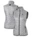 Women's Cutter & Buck Gray Chicago Cubs Rainier PrimaLoft Eco Full-Zip Puffer Vest