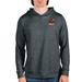Men's Antigua Heathered Charcoal Illinois Tech Scarlet Hawks Absolute Pullover Hoodie