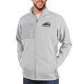 Men's Antigua Heathered Gray BridgeValley Community & Technical College Course Full-Zip Jacket