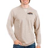 Men's Antigua Oatmeal BridgeValley Community & Technical College Reward Crewneck Pullover Sweatshirt