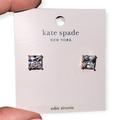 Kate Spade Jewelry | Kate Spade Cubic Zirconium Earrings Princess Cut Stud Pierced Earrings Nwt | Color: Gold | Size: Os