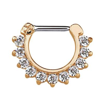 Nasenpiercing ADELIA´S "Piercing Nasenpiercing", Damen, rosa (rosegold), Silber 925 (Sterlingsilber), modisch, Piercings, mit 316l Stahlstab als Verschluss Clicker