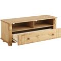 TV-Board HOME AFFAIRE "Adele" Sideboards Gr. B/H/T: 120 cm x 45 cm x 40 cm, beige (gelaugt, geölt) TV-Lowboards