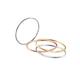Elli Ring Damen Ring Set Stacking-Rings Tricolor in 925 Sterling Silber Vergoldet