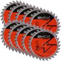 WellCut TCT Saw Blade, Plunge Saw Blade, Circular Saw Blade, Angle Grinder 165mm x 28T x 20mm Bore Pack of 10