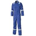 Dickies Pyrovatex Coverall Flame Retardant Overall 32'' LEG FR5402 Boiler Suit Reflective Tape Side Pockets ROYAL TALL 32'' LEG (56)