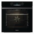 Hisense BI64211PB 77 Litre Built In Electric Single Oven With Pyrolytic Cleaning, Pizza Mode, Multiphase Cooking- Black 22x23x23 inches (LxWxH) - A+ Rated, Extra Large