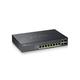 Zyxel Nebula 8-Port Gigabit Ethernet Layer 2 Managed PoE+ Switch with 180 Watt Budget and 2 Gigabit Combo Ports and Hybrid Cloud mode [GS2220-10HP]