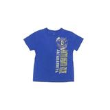 NCAA Short Sleeve T-Shirt: Blue Solid Tops - Kids Boy's Size 6