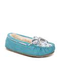 Minnetonka Cassie Slipper - Girls 9 Toddler Blue Slipper Medium