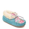 Minnetonka Charley - Girls 10 Toddler Blue Slipper Medium