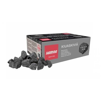 Saunasteine 20 kg 10-15 cm Steine für Saunaofen Ofensteine AC3020 - Harvia Image