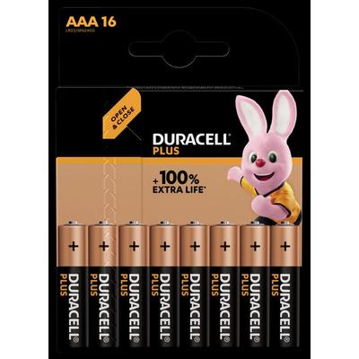 Duracell - Plus-AAA CP16 Micro (AAA)-Batterie Alkali-Mangan 1.5 v 16 St.