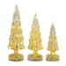 LED Tree (Set of 3) - 4.25"L x 4.25"W x 13"H