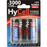 HyCell HR20 3000 Batteria ricaricabile Torcia (D) NiMH 2500 mAh 1.2 V 2 pz.