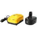 Batteria sostituisce Dewalt DC9180 per attrezzi da lavoro (4000 mAh, Li-Ion, 18 v) + caricabatterie