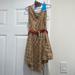 Disney Costumes | Disney Store Pocahontas Costume Dress Size 5/6 Leaves Armband 5 6 Native | Color: Gold/Tan | Size: 5/6