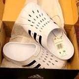 Adidas Shoes | Adidas Adilette Clogs | Color: Black/White | Size: Men 9, Women 10