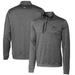 Men's Cutter & Buck Bobby Bowden Gray Florida State Seminoles Big Tall Stealth Heathered Quarter-Zip Pullover Top