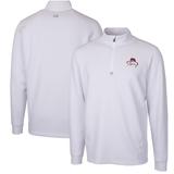 Men's Cutter & Buck Bobby Bowden White Florida State Seminoles Traverse Stretch Quarter-Zip Pullover Top