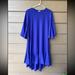 Lularoe Dresses | Cute Lularoe Maurine Dress Bell Sleeves Ruffle Hi-Low | Color: Purple | Size: Xs