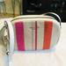 Kate Spade Bags | Kate Spade Kourtney Stripe Camera Bag Multi Color Leather Crossbody Euc | Color: Pink/White | Size: 8”Lx5”Hx2-1/2”D