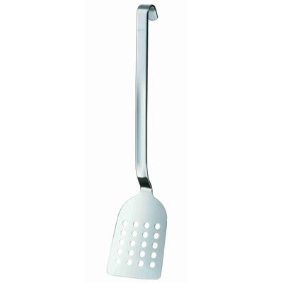 Pfannenschaufel RÖSLE, silber (edelstahlfarben), Edelstahl 18/10, Küchenpaletten, Pfannenwender mit Lochung, Edelstahl 18/10, spülmaschinengeeignet