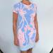 Lilly Pulitzer Dresses | Lilly Pulitzer Declan Go With The Flow Engineered T-Shirt Dress In Blue Peri | Color: Blue/Pink | Size: Xxs