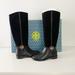 Tory Burch Shoes | Nib Tory Burch Miller Black Riding Boots Knee High Suede Leather 6 | Color: Black | Size: 6