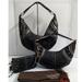 Coach Bags | Coach Set Of 3 Bags - Soho Black Signature Canvas Stitched Grommet Studded Hobo | Color: Black | Size: Os