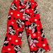 Disney Pajamas | Girls Minnie Mouse Fleece Pj Pants - Size 6/6x | Color: Red | Size: 6g