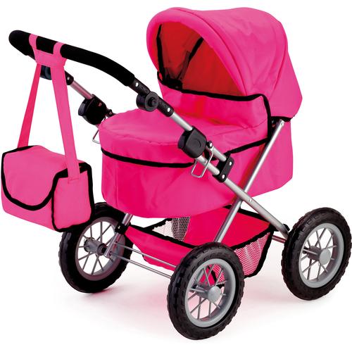 „Puppenwagen BAYER „“Trendy, pink““ pink Kinder Puppenwagen -trage mit Wickeltasche“