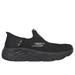 Skechers Women's Slip-ins: Max Cushioning - Smooth Sneaker | Size 7.0 Wide | Black | Textile | Machine Washable