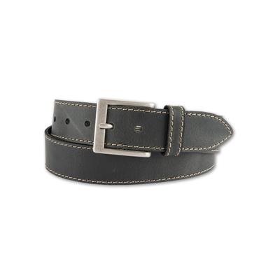 Ledergürtel BERND GÖTZ, Damen, Gr. 115, grau (anthrazit), Leder, unifarben, casual,modisch, Gürtel, mit genähtem Kantendesign Image