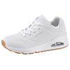 Sneaker SKECHERS "Street Uno - Stand on Air", Damen, Gr. 41, weiß (sanftes weiß), Lederimitat, sportlich, Schuhe, Freizeitschuh, Halbschuh, Schnürschuh mit Memory Foam, Topseller