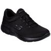 Slip-On Sneaker SKECHERS "SUMMITS", Damen, Gr. 35, schwarz, Textil, unifarben, sportlich, Schuhe Sneaker, Freizeitschuh, Halbschuh, Schlupfschuh mit komfortabler Innensohle, Topseller