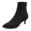 Ankleboots LASCANA "Sock Boot", Damen, Gr. 36, schwarz, Obermaterial: 100% Textilmaterial. Futter: 100% Textilmaterial. Decksohle: 100% Textilmaterial. Laufsohle: 100% Synthetik, unifarben, modisch, Schuhe Sockboots Stiefelette Schlupfboots, High...