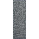 Dark Gray 2' x 32' Area Rug - DASTINGO Solid Color Machine Woven Nylon Indoor/Outdoor Area Rug in 384.0 x 24.0 x 0.3 in blue/navyNylon | Wayfair