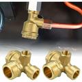 Memkey - 2PCS Clapet Anti Retour Compresseur en Cuivre 10mm 16mm 20mm Valve Anti Retour Compresseur