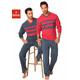 Pyjama LE JOGGER Gr. 44/46 (S), bunt (rot, grau) Herren Homewear-Sets Pyjamas Bestseller