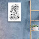 Trinx Coral Dragon - Unframed Graphic Art Plastic/Acrylic | 24 H x 16 W x 0.2 D in | Wayfair 23374608DDAA46BDA0B34662512C6771